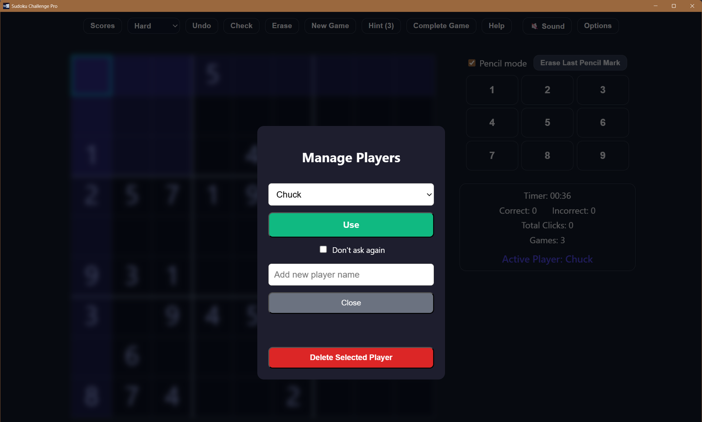 Manage players