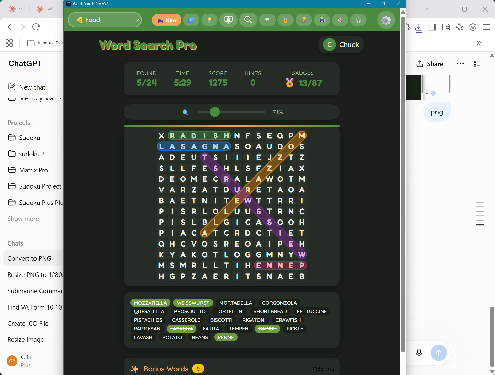 Hard puzzle, dark theme